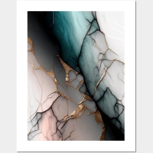 Moody Nights - Abstract Alcohol Ink Resin Art Posters and Art